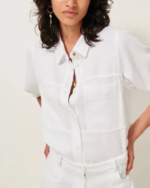 Denim Shirt Leone Optical-White
