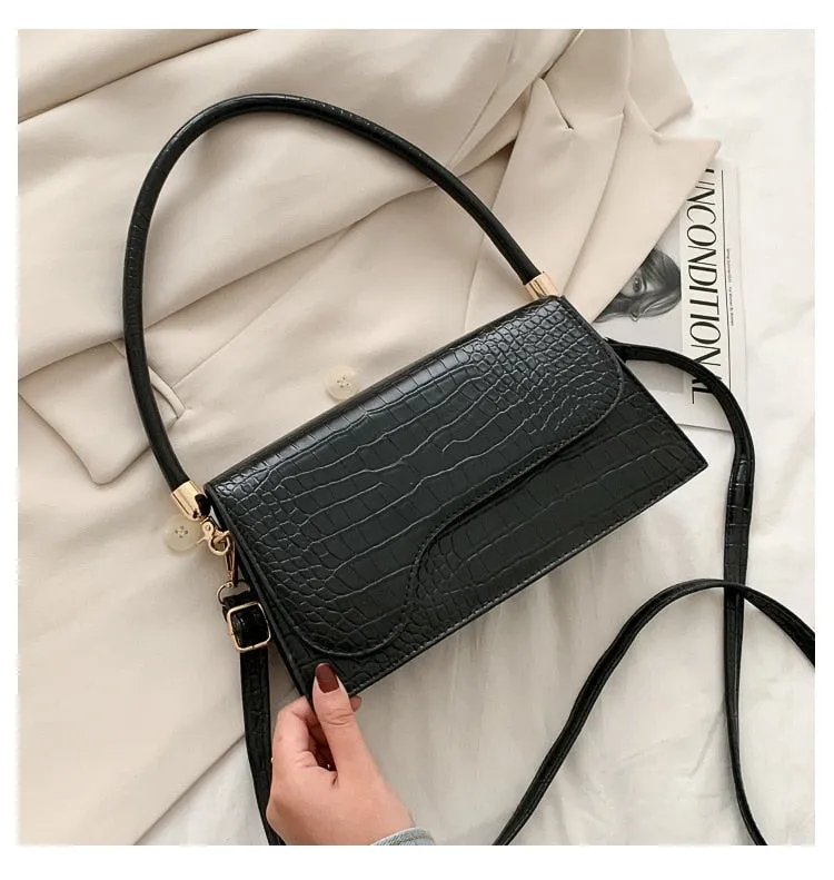 Designer Shoulder Bag Alligator Pattern Armpit Bags Crossbody