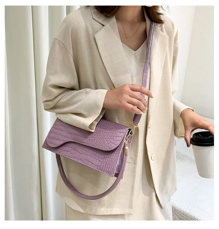 Designer Shoulder Bag Alligator Pattern Armpit Bags Crossbody
