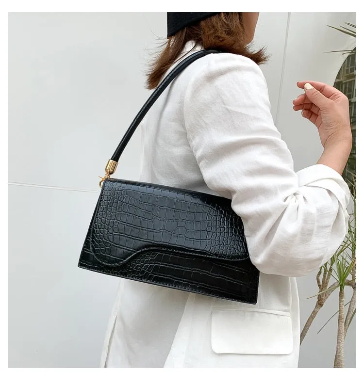Designer Shoulder Bag Alligator Pattern Armpit Bags Crossbody