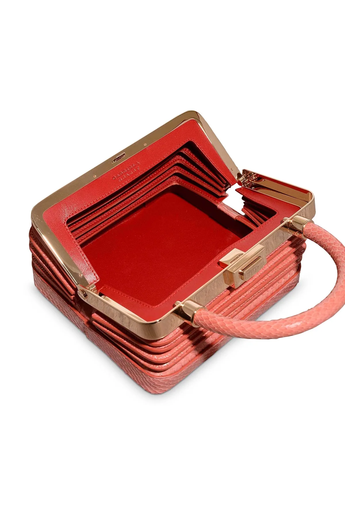 Diana Bag in Pink Snakeskin