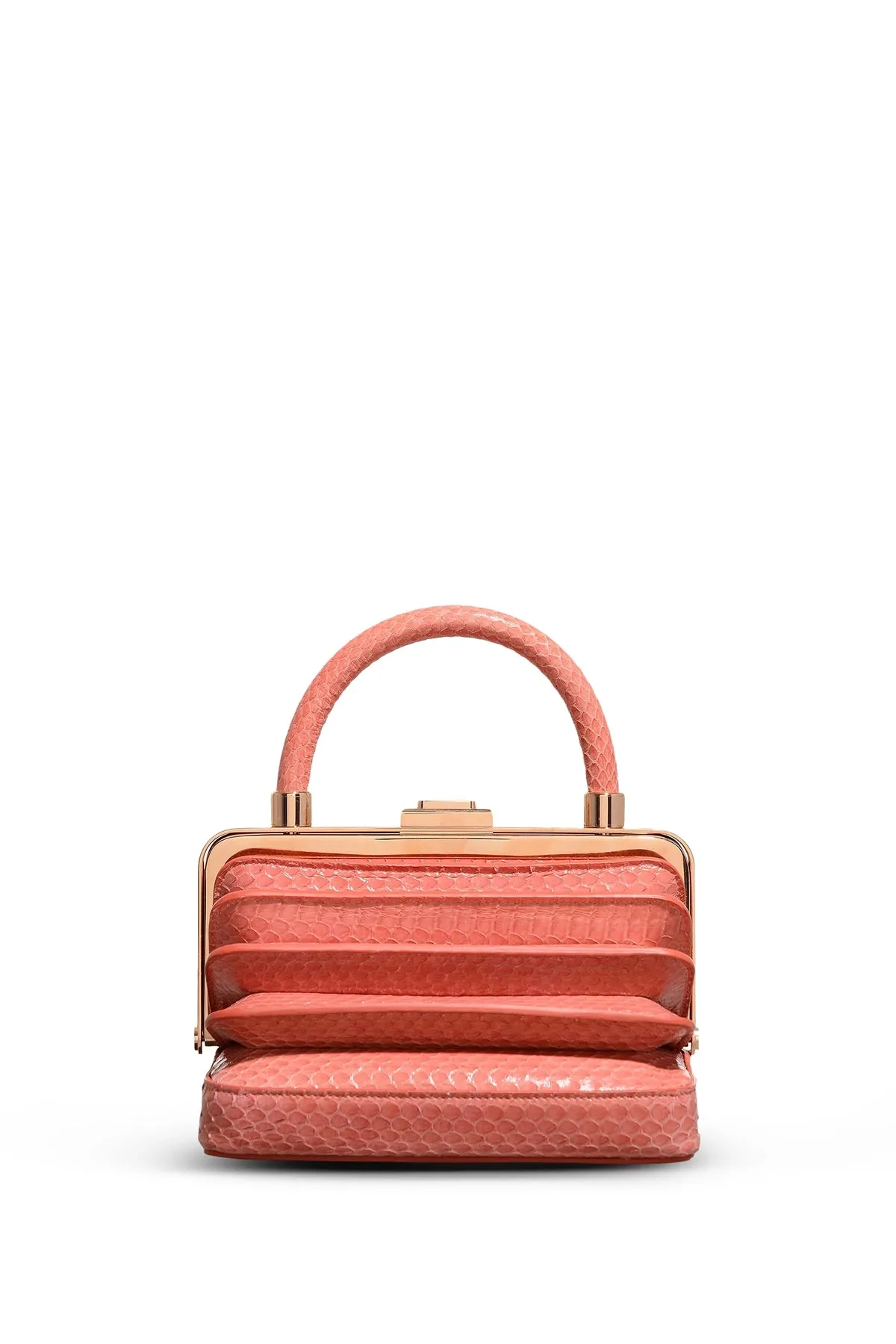 Diana Bag in Pink Snakeskin