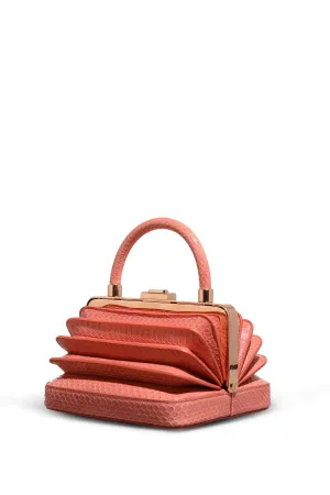 Diana Bag in Pink Snakeskin