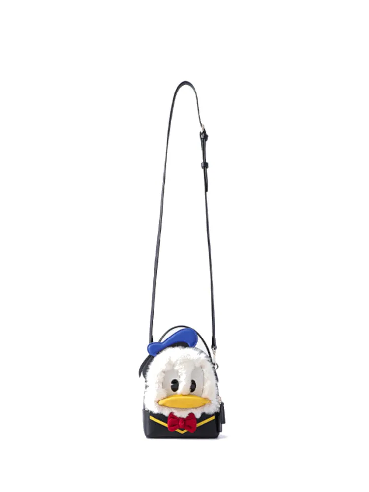 Donald Duck Jacquard with Leather Backpack