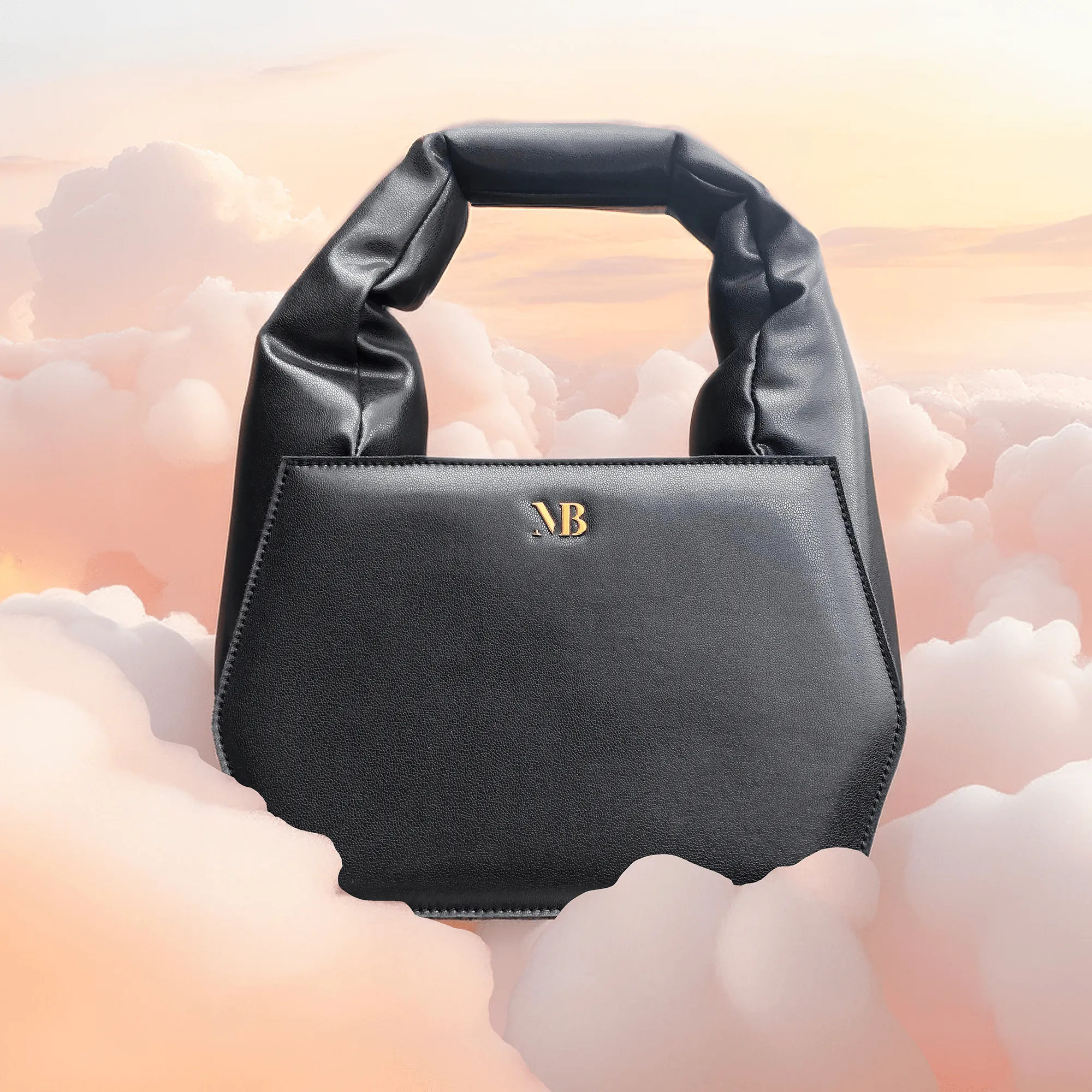Dreamer MIRUM® Vegan Leather Geometric Handbag | Black