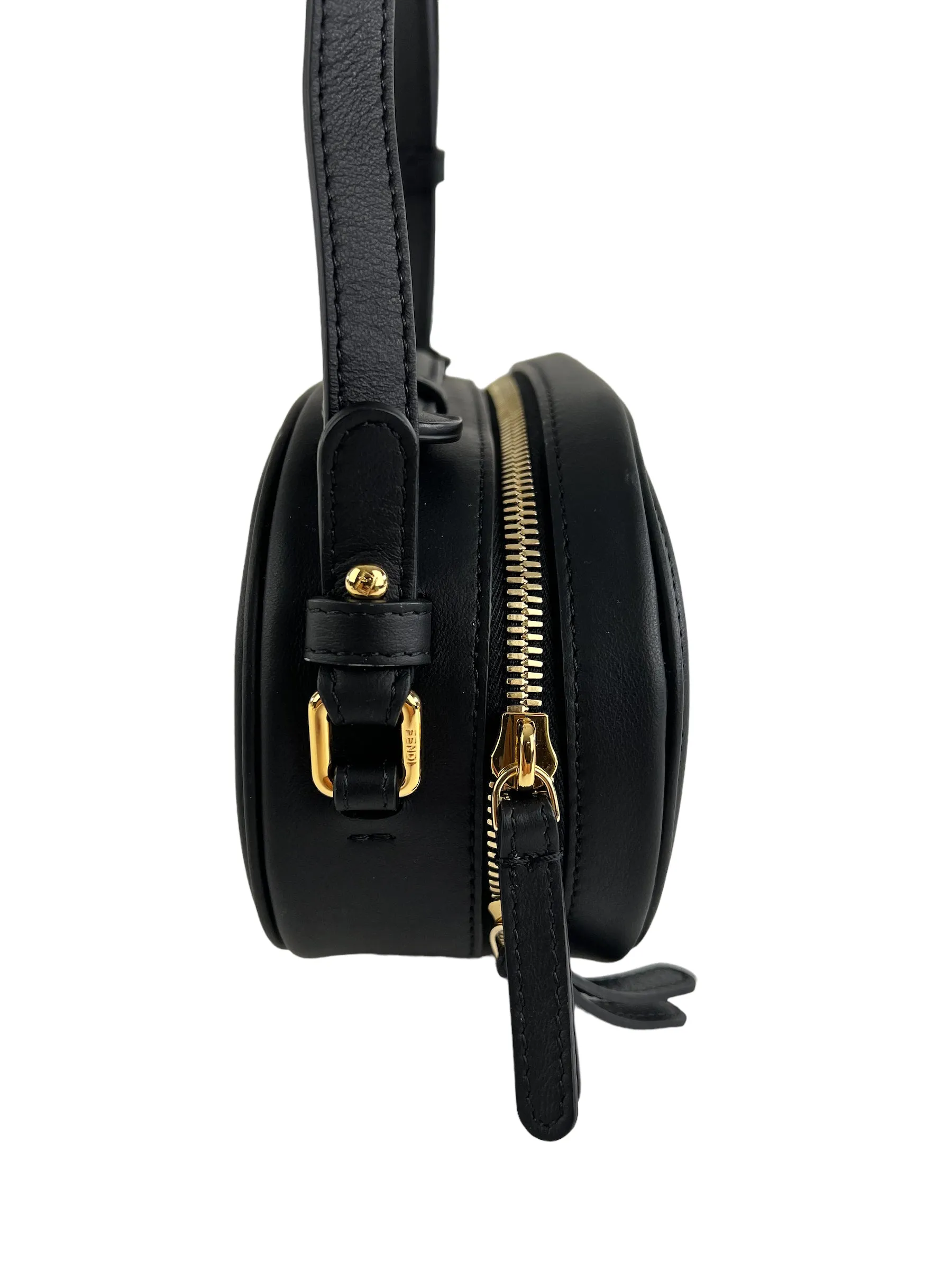 Fendi Black O'Lock Mini Camera Case Crossbody