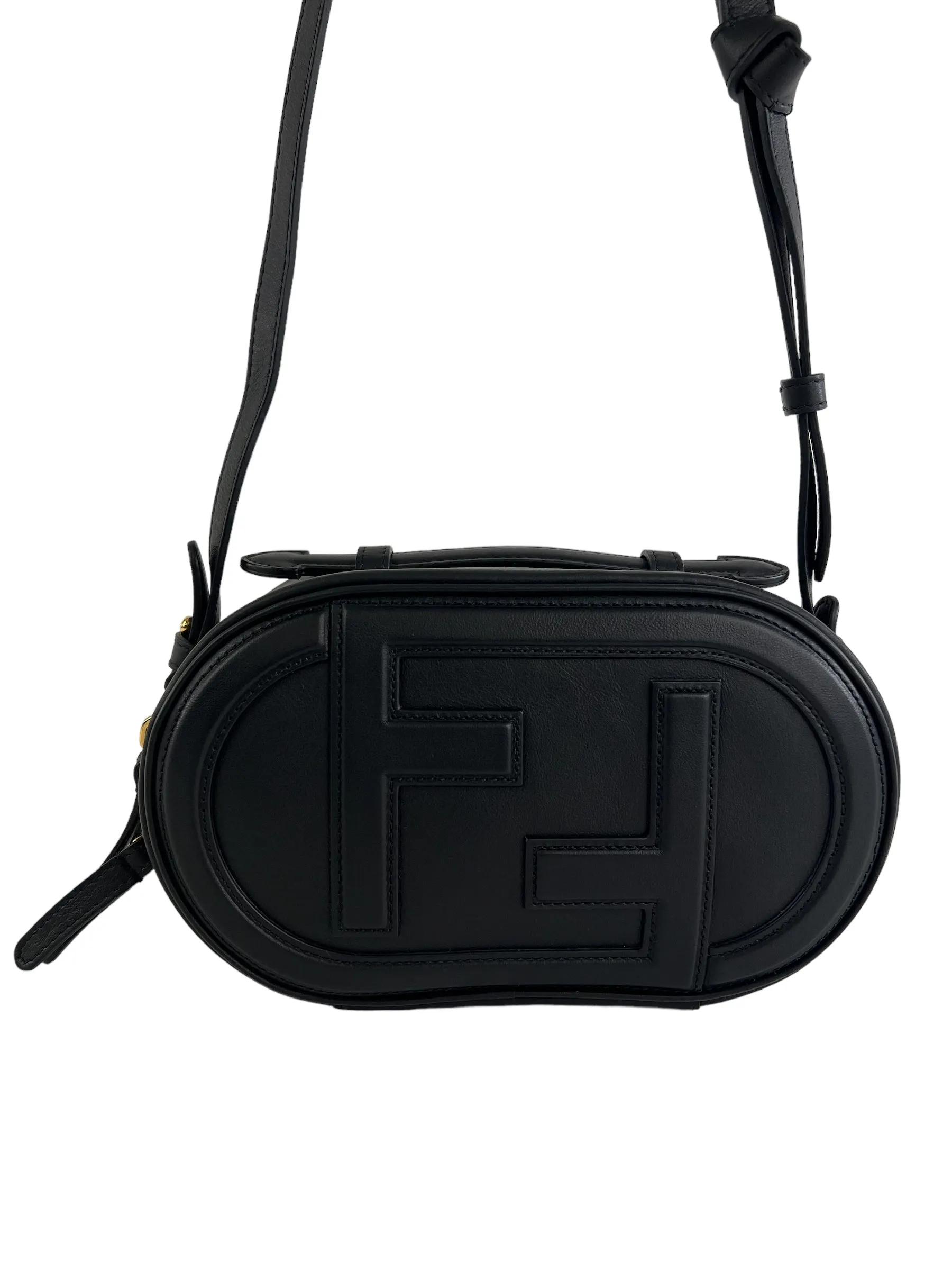 Fendi Black O'Lock Mini Camera Case Crossbody
