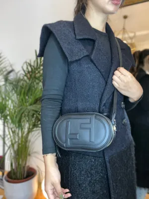 Fendi Black O'Lock Mini Camera Case Crossbody