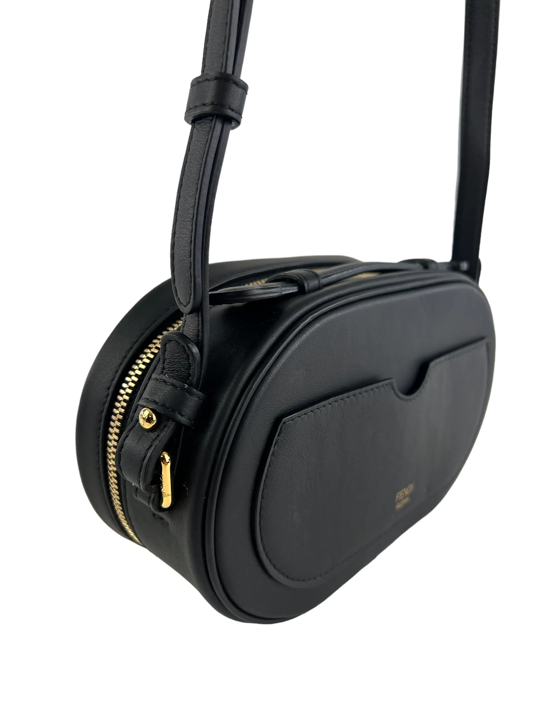 Fendi Black O'Lock Mini Camera Case Crossbody