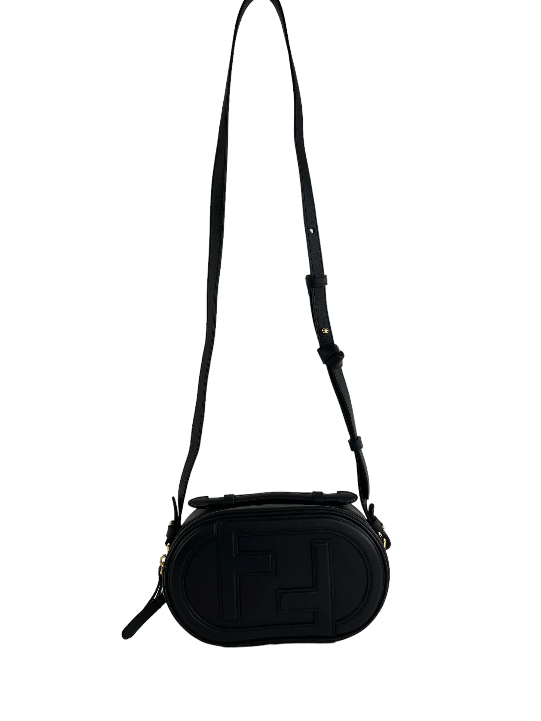 Fendi Black O'Lock Mini Camera Case Crossbody
