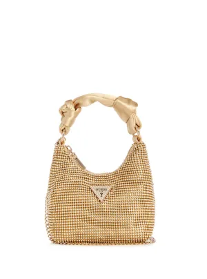 Gold Lua Mini Hobo Bag