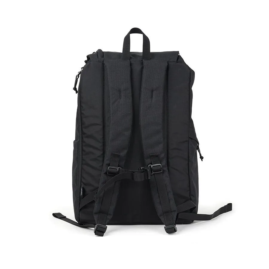 HELLOLULU Gio Utility Flap Backpack L Char.Black