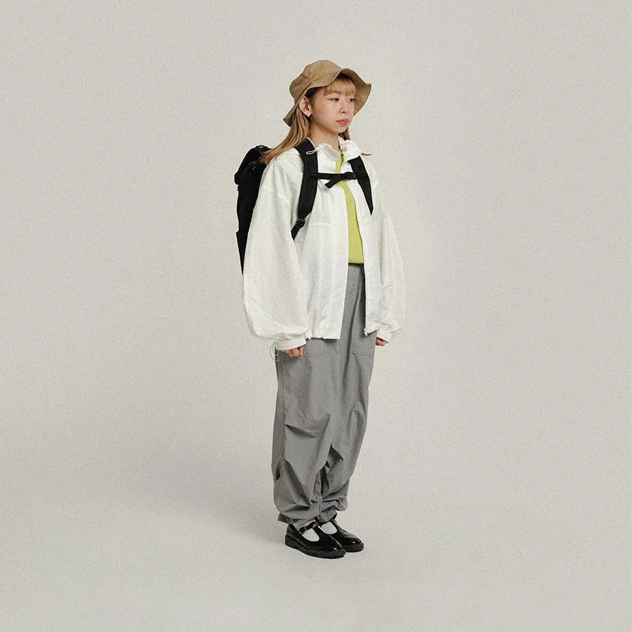 HELLOLULU Gio Utility Flap Backpack L Char.Black