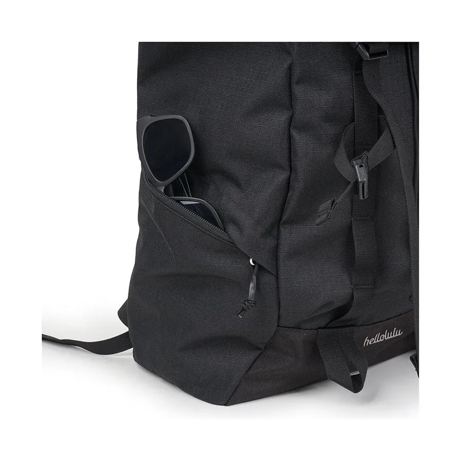 HELLOLULU Gio Utility Flap Backpack L Char.Black