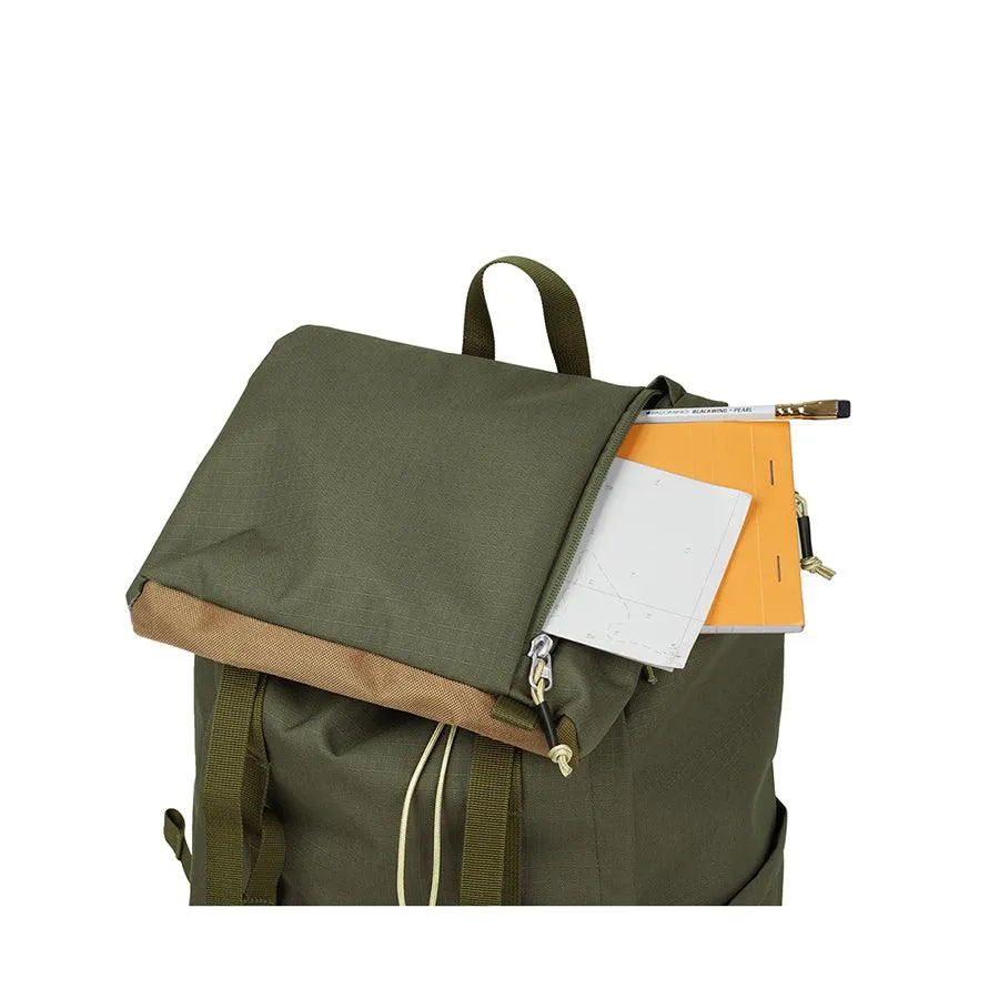HELLOLULU Gio Utility Flap Backpack Lolive Drab