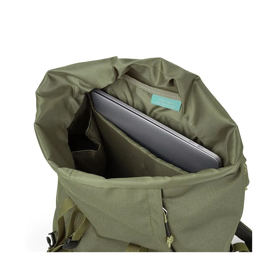 HELLOLULU Gio Utility Flap Backpack Lolive Drab