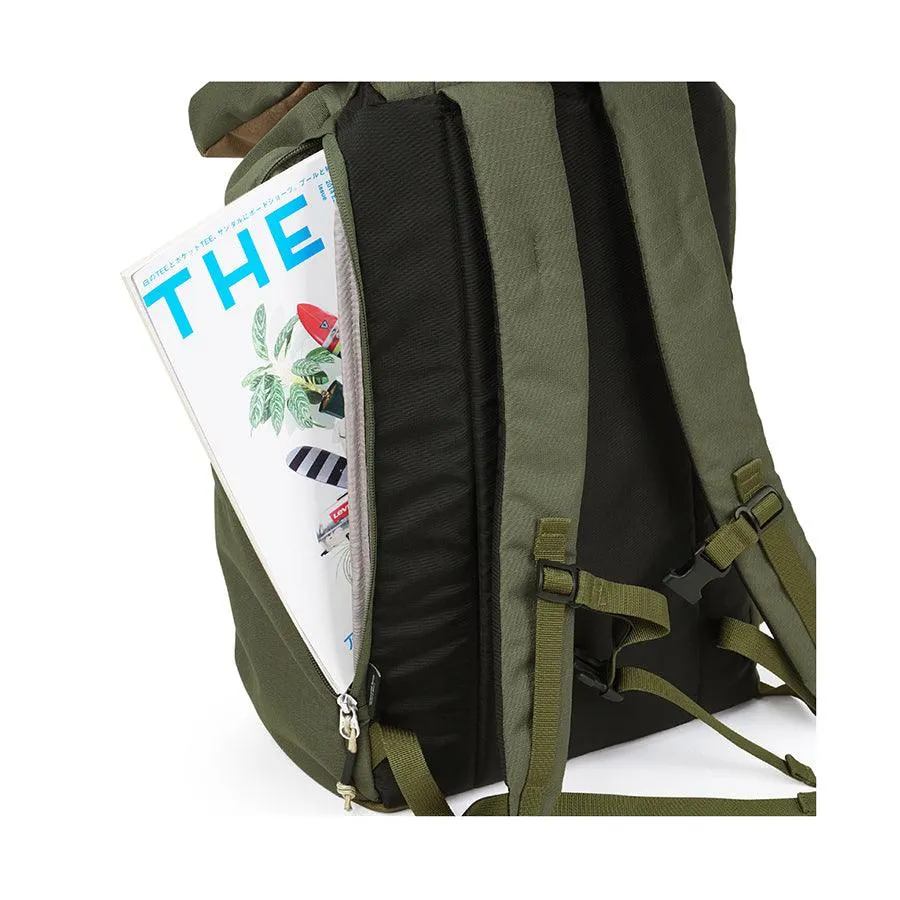 HELLOLULU Gio Utility Flap Backpack Lolive Drab