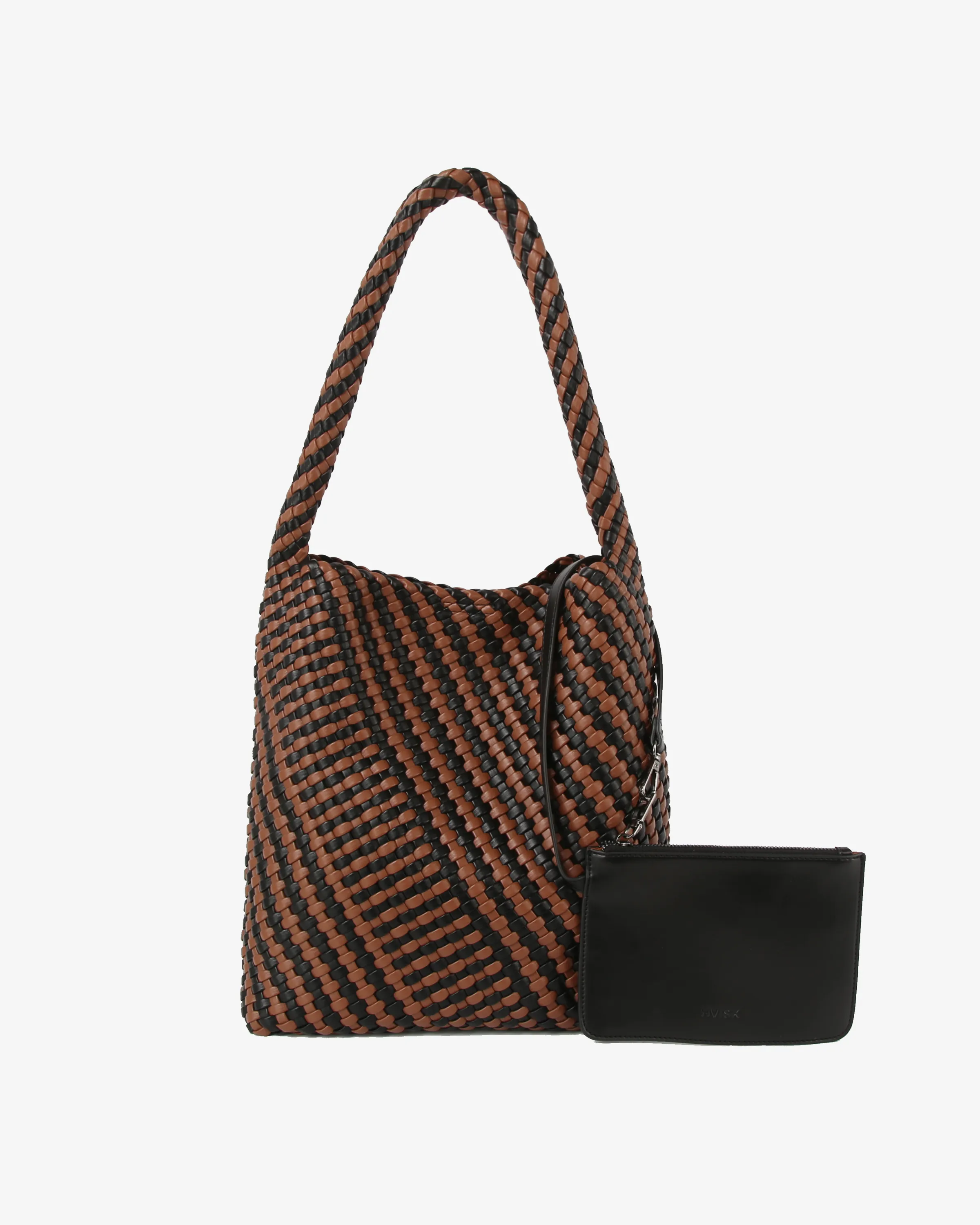 HOBO BRAIDED SOFT STRUCTURE - Brown Caramel