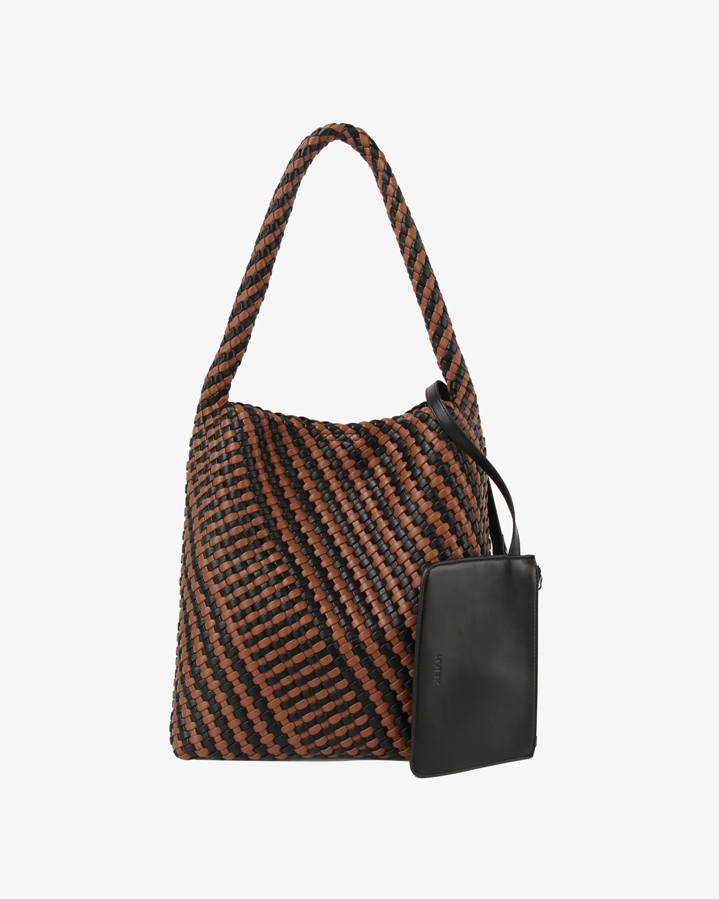 HOBO BRAIDED SOFT STRUCTURE - Brown Caramel