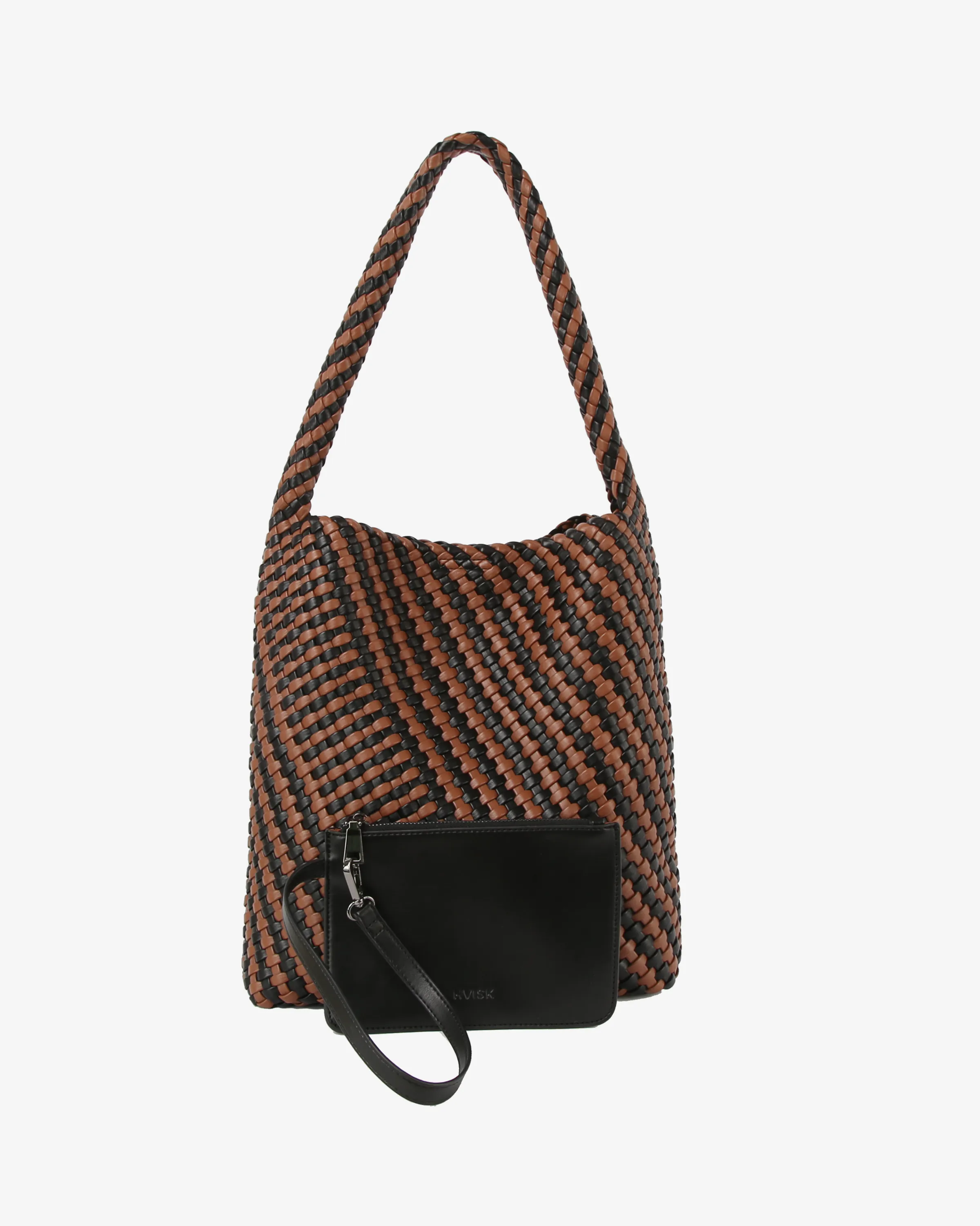 HOBO BRAIDED SOFT STRUCTURE - Brown Caramel