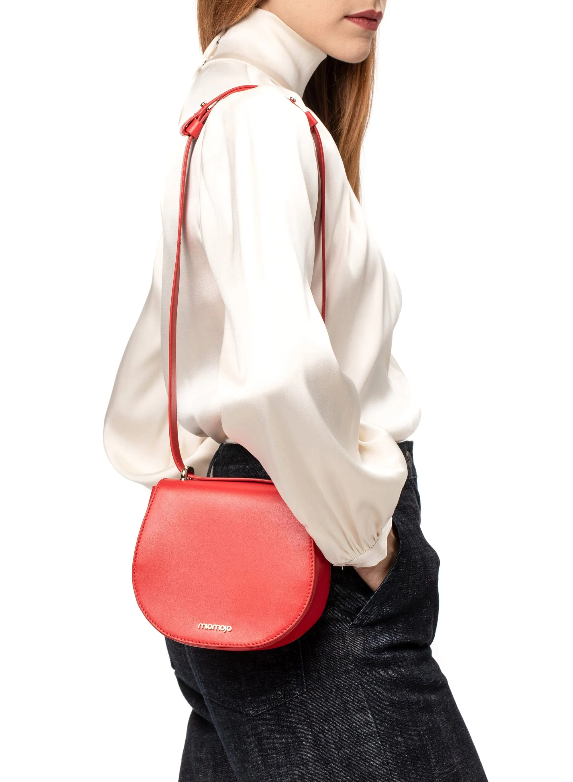 Iris Apple Leather Vegan Mini Bag | Red