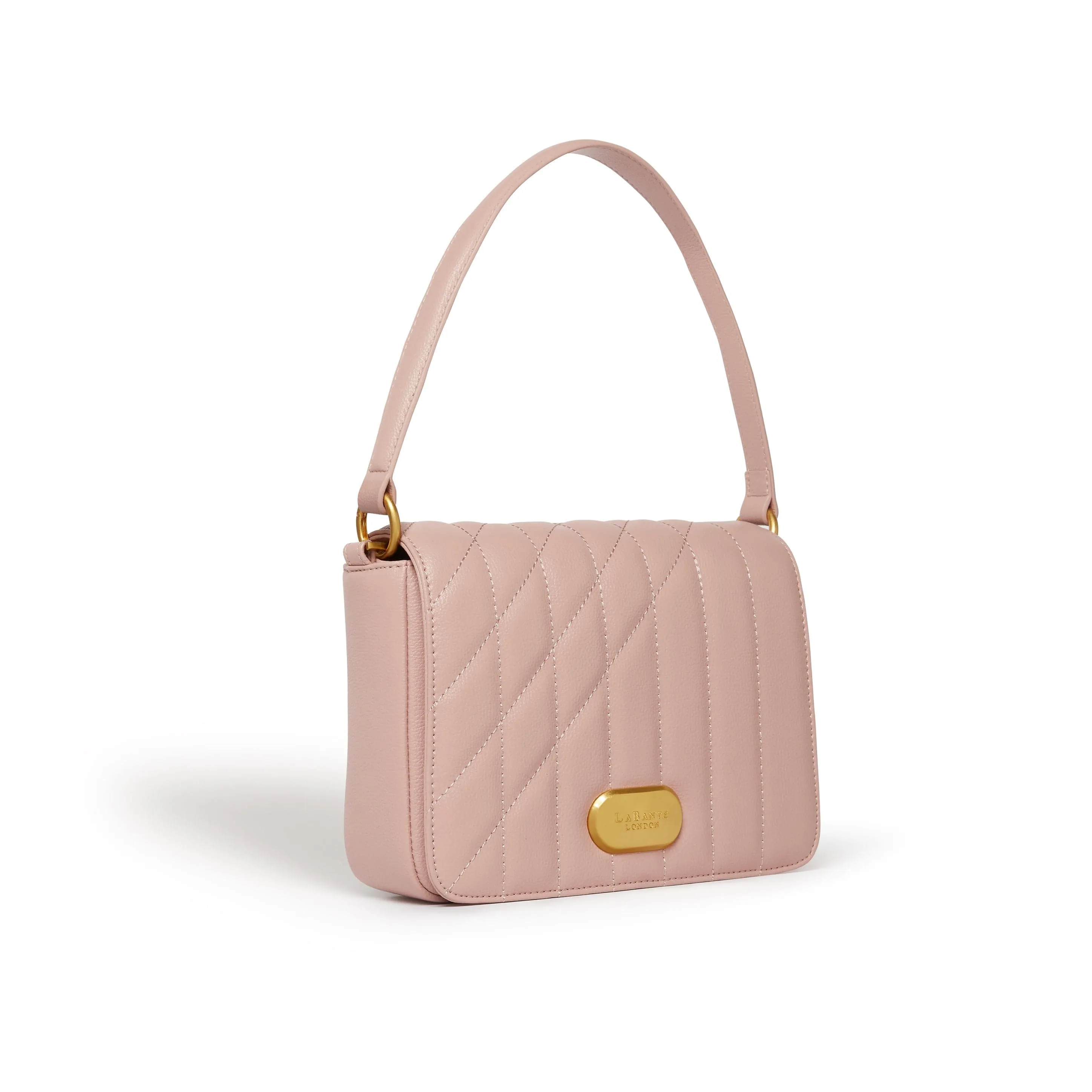 Iris Vegan Leather Shoulder Bag | Pink