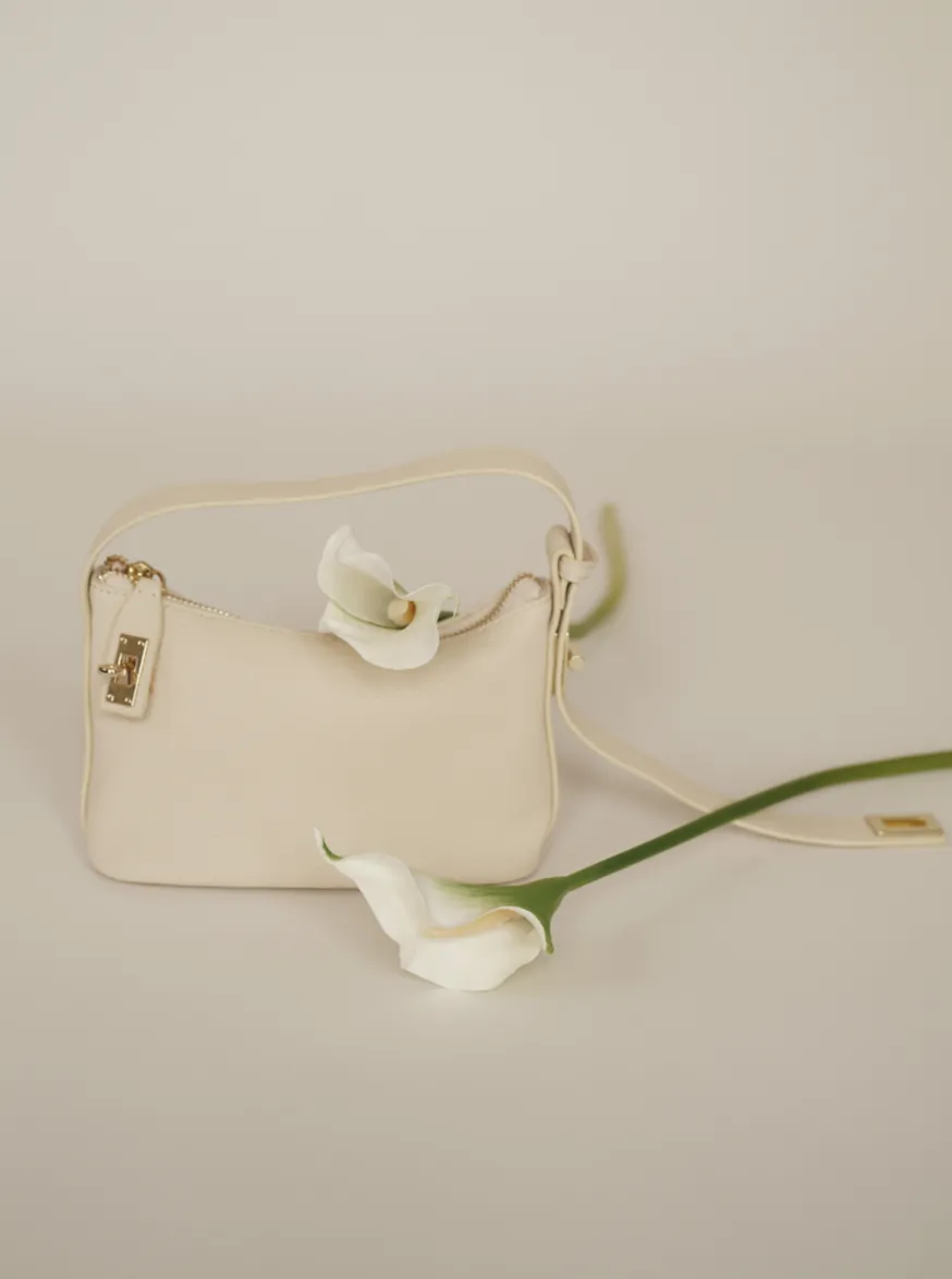 Ivory Twister Hobo Bag