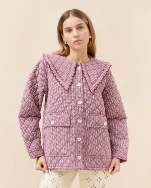 James Maroon Gingham Workwear Jacket