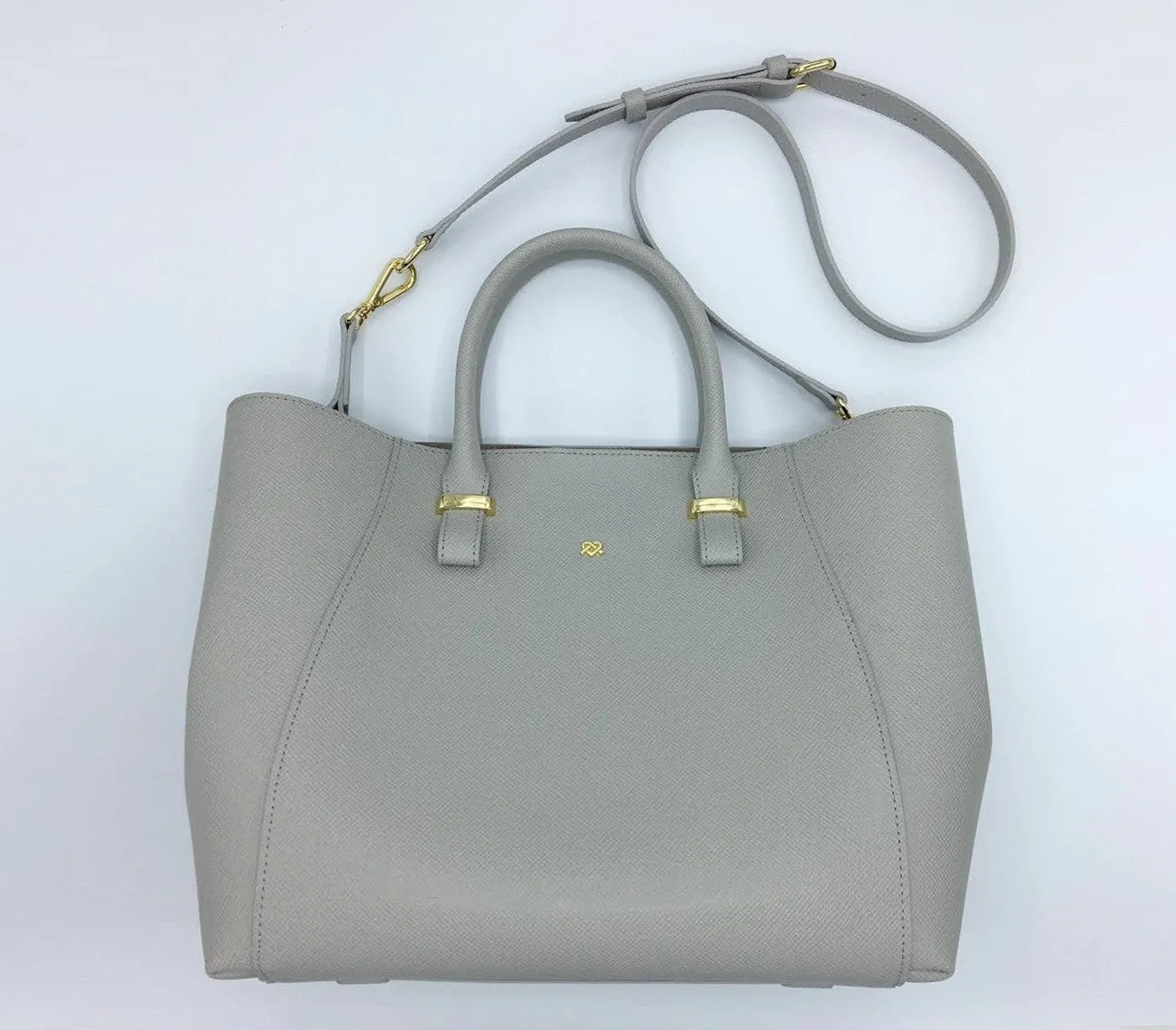 Jane Vegan Leather Handbag | Grey