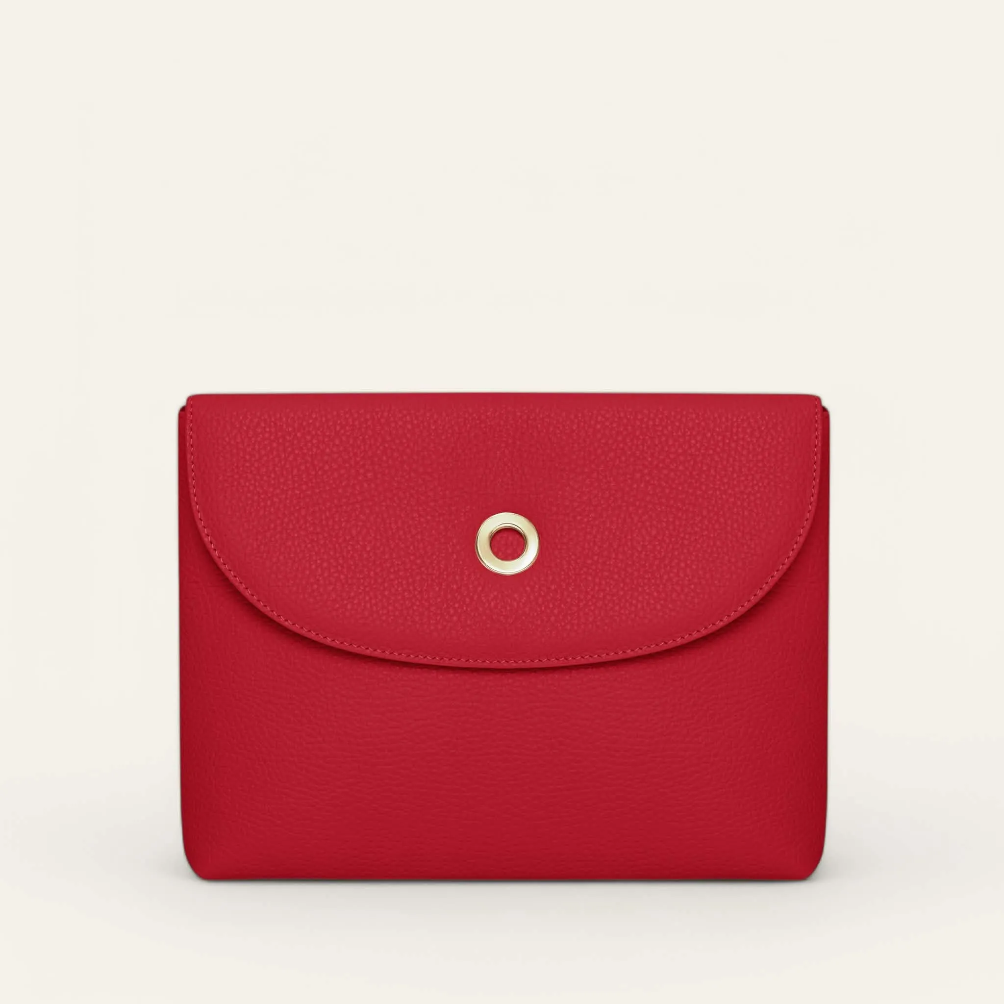 Jasmine Crossbody | Pillarbox Red with Gold hardware