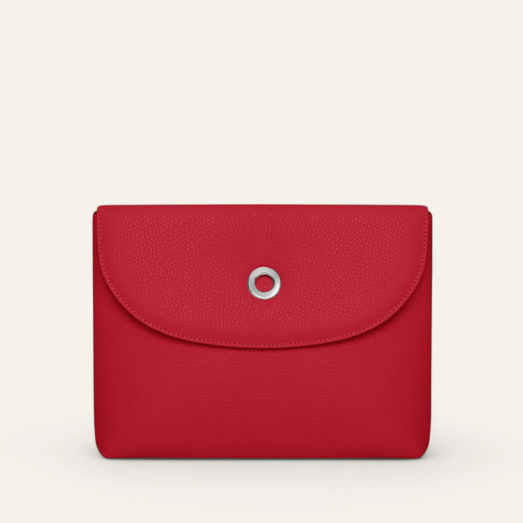 Jasmine Crossbody | Pillarbox Red with Silver hardware