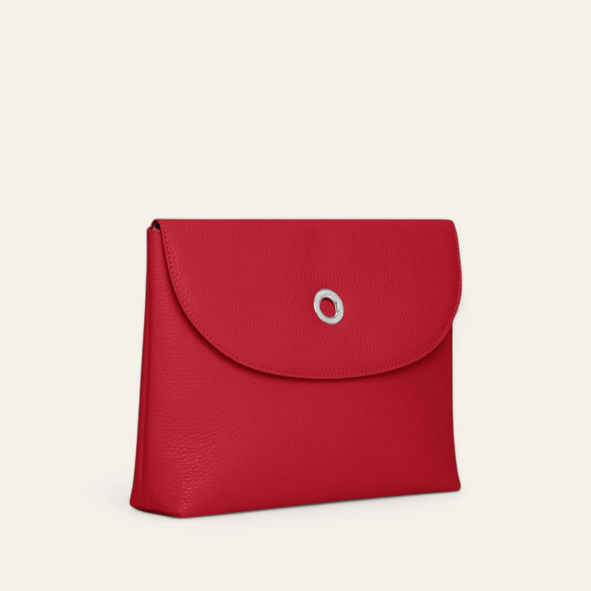 Jasmine Crossbody | Pillarbox Red with Silver hardware
