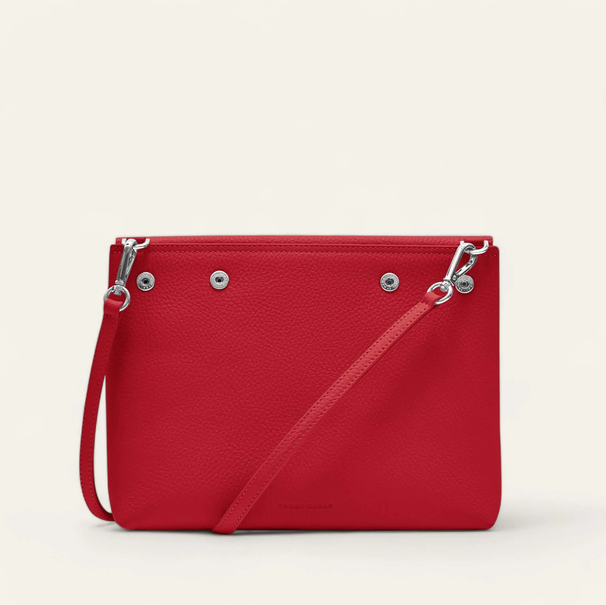 Jasmine Crossbody | Pillarbox Red with Silver hardware