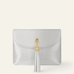 Jasmine Crossbody | Soft Metallic Silver with Gold