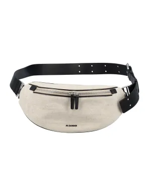 Jil Sander Logo Detailed Zip-Up Belt Bag