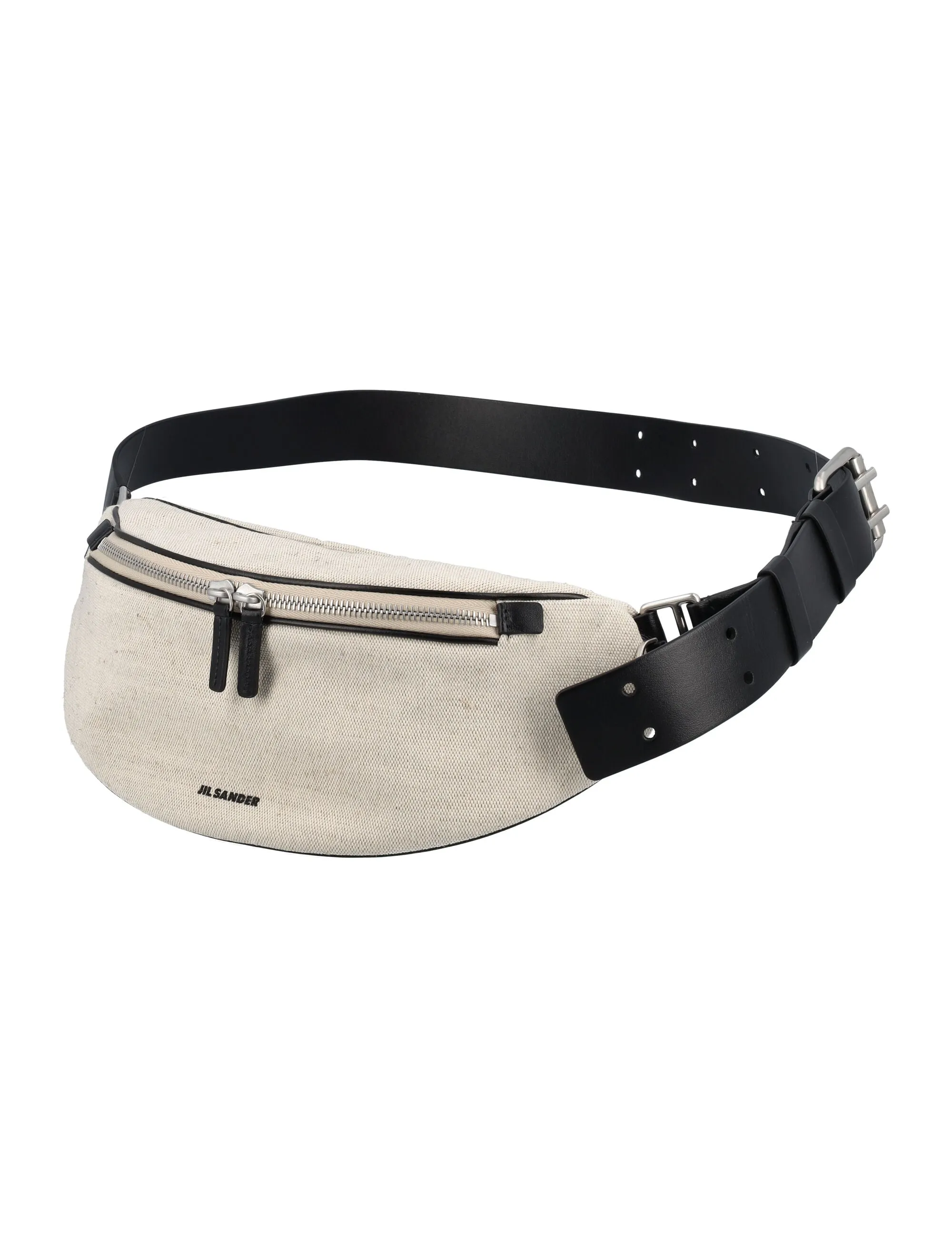 Jil Sander Logo Detailed Zip-Up Belt Bag