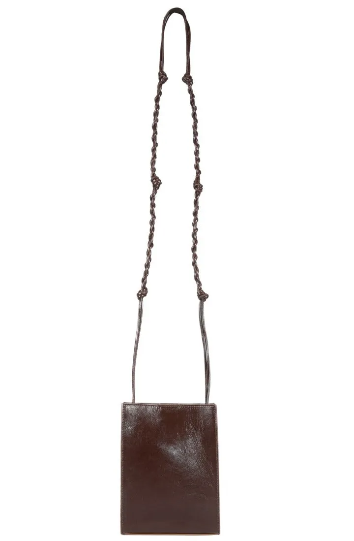 Jil Sander Tangle Logo Embossed Small Shoulder Bag