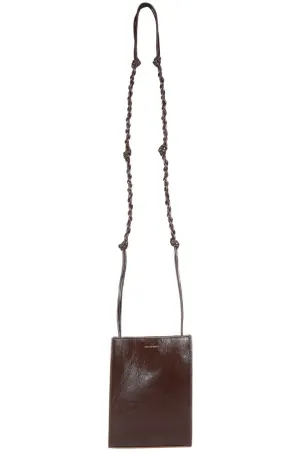 Jil Sander Tangle Logo Embossed Small Shoulder Bag