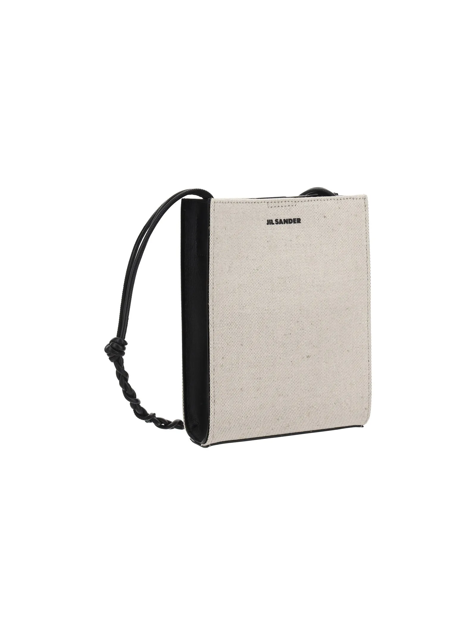 Jil Sander Tangle Logo Embroidered Messenger Bag