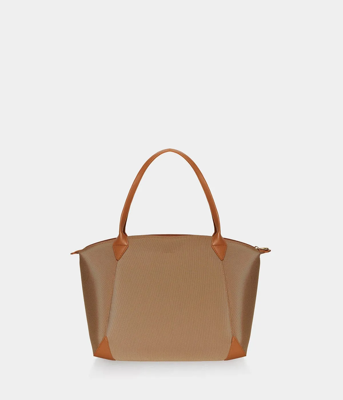 Journey Apple Skin & Recycled Nylon Weekend Bag | Caramel