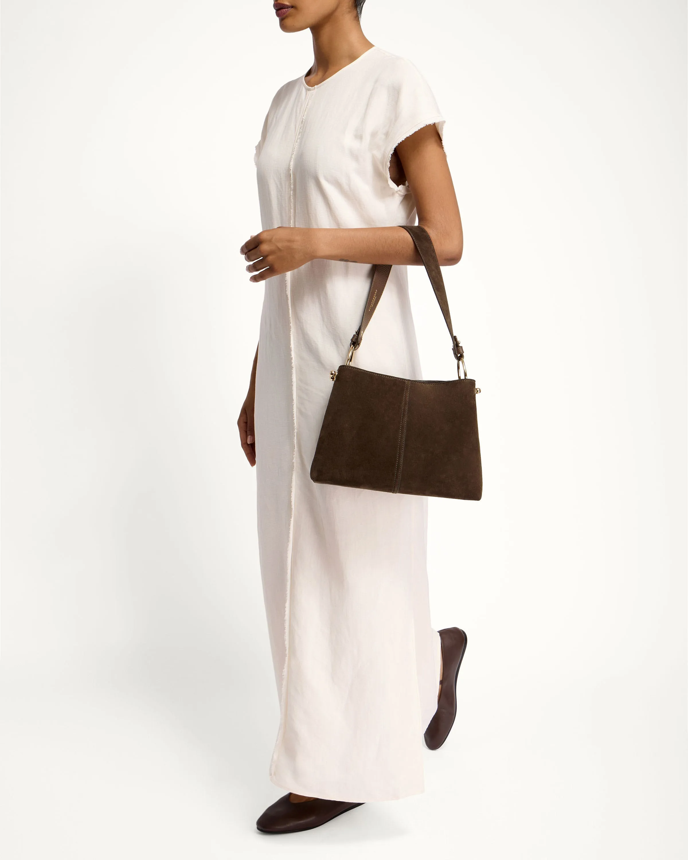 Lana Hobo - Chocolate Suede