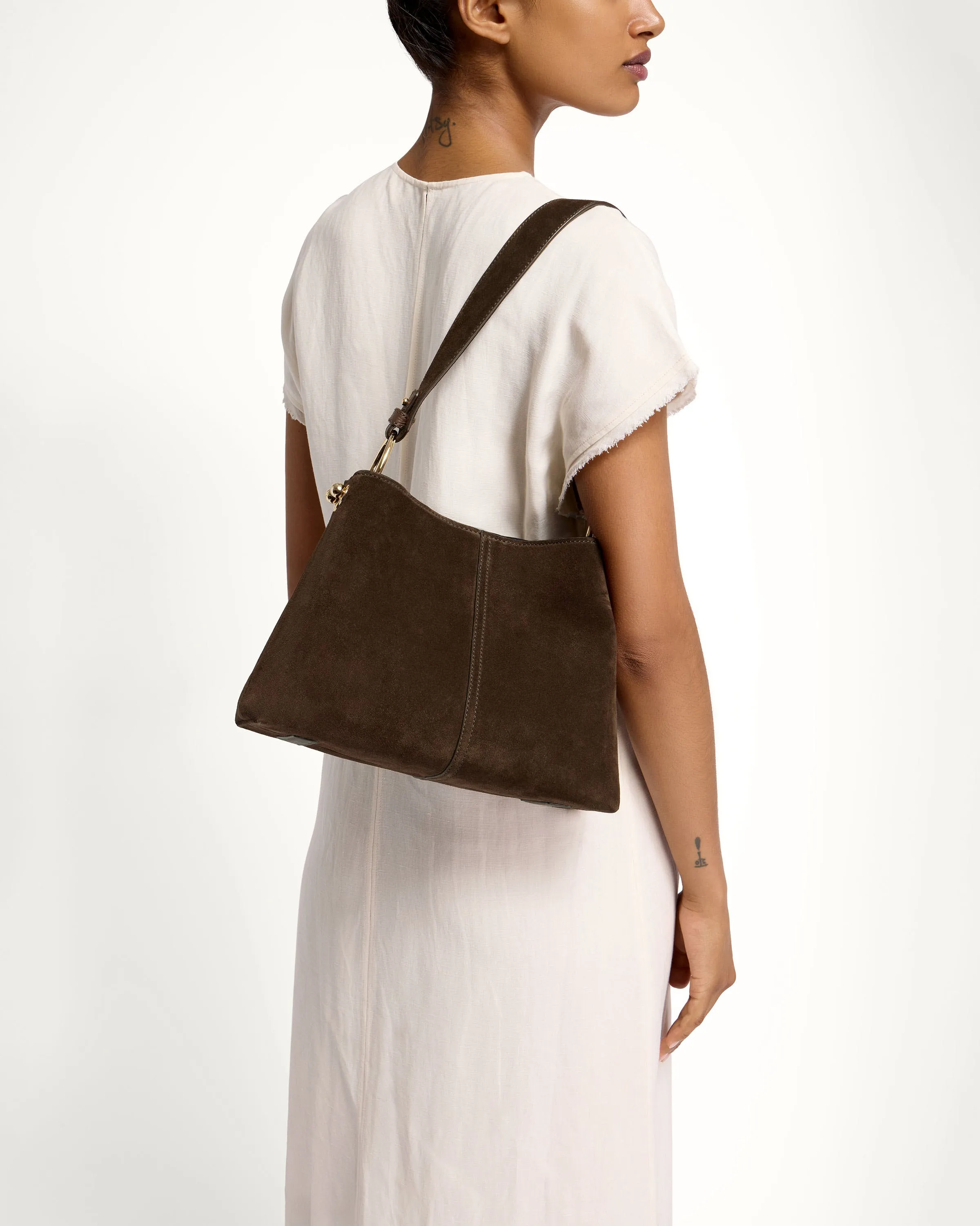 Lana Hobo - Chocolate Suede