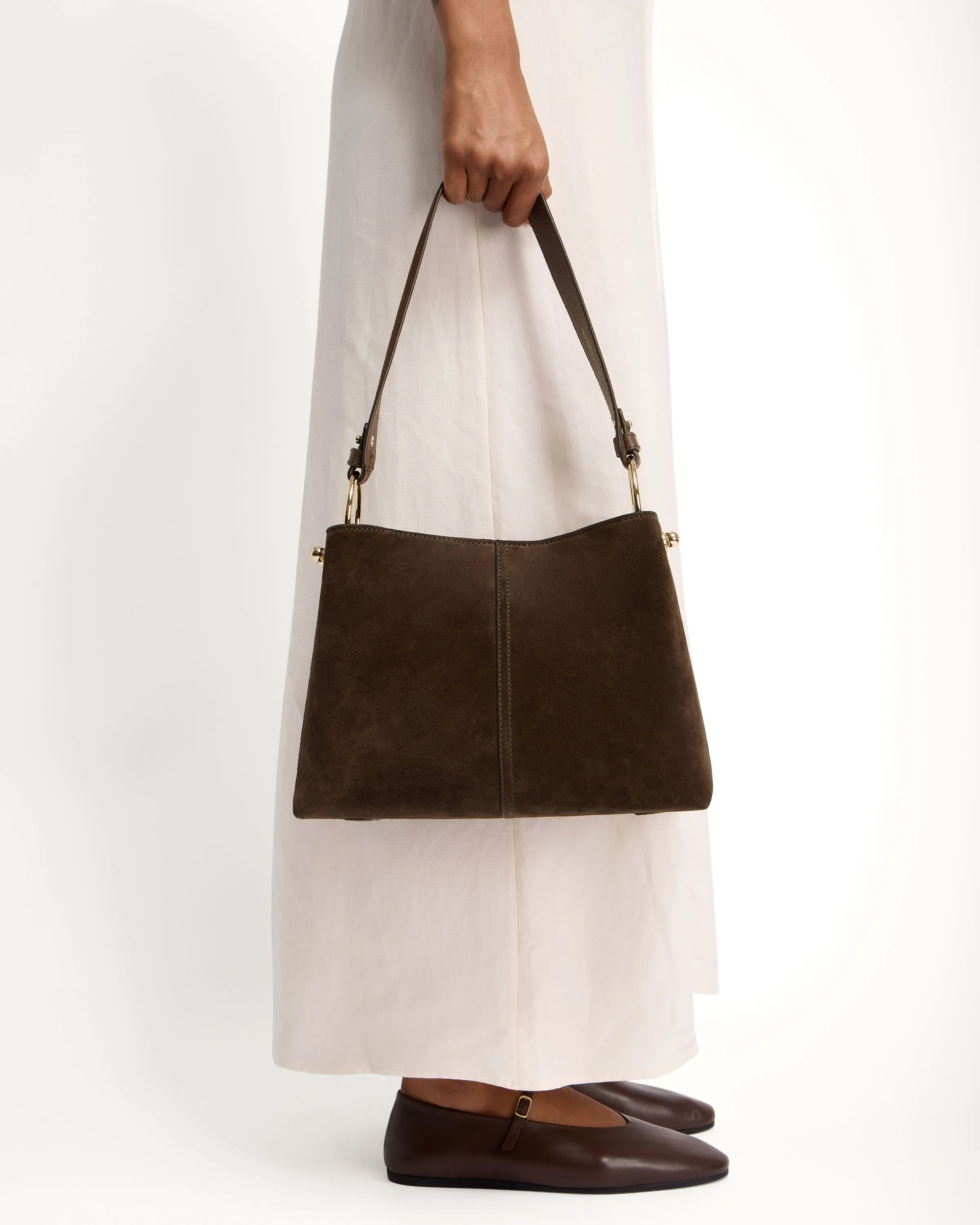 Lana Hobo - Chocolate Suede