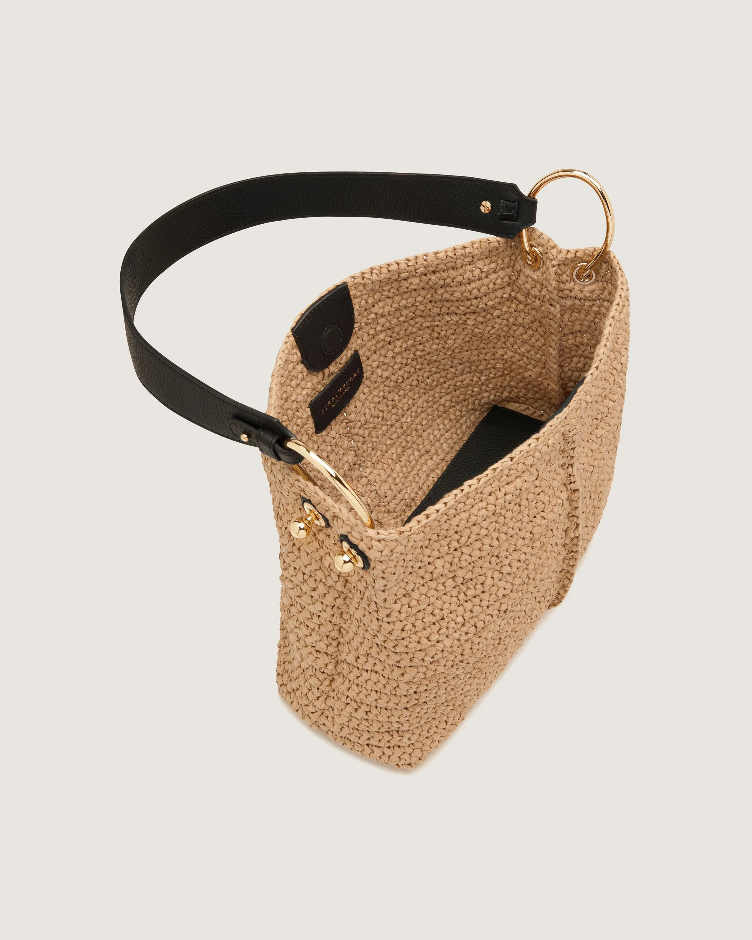 Lana Hobo - Raffia/Black