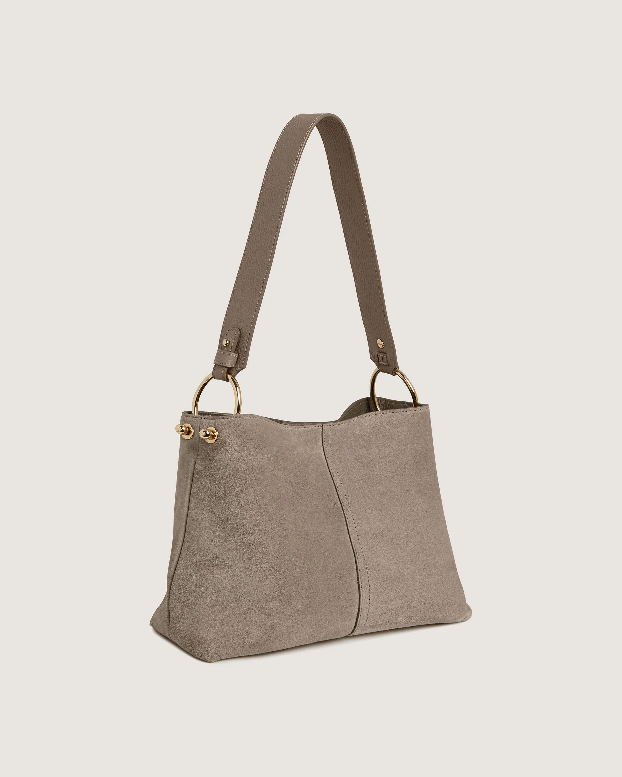 Lana Hobo - Taupe Suede