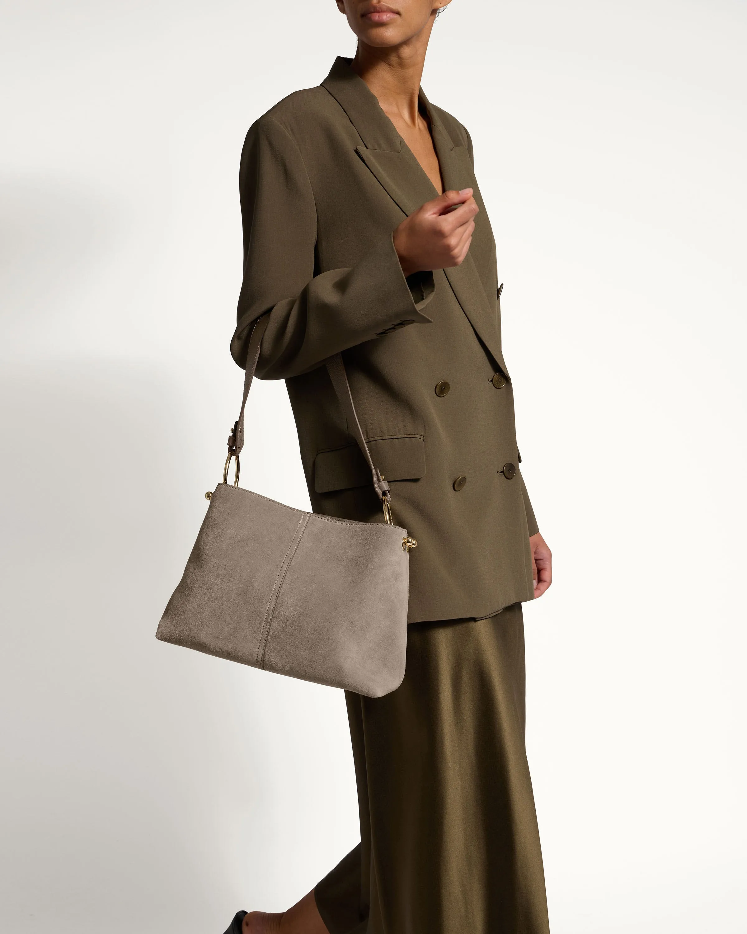 Lana Hobo - Taupe Suede