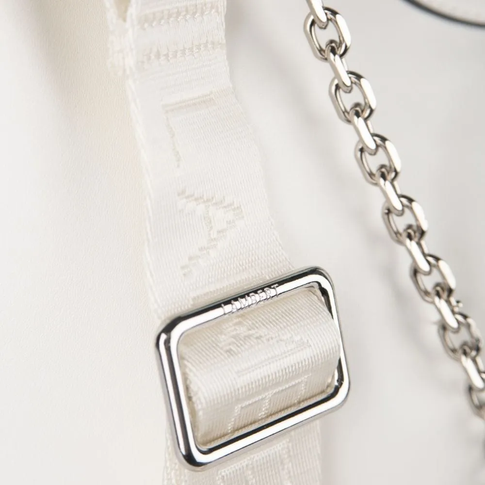 Le Jenny - Sac à main hobo en cuir vegan pearl