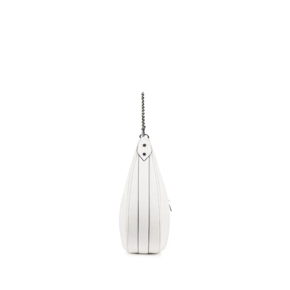 Le Jenny - Sac à main hobo en cuir vegan pearl