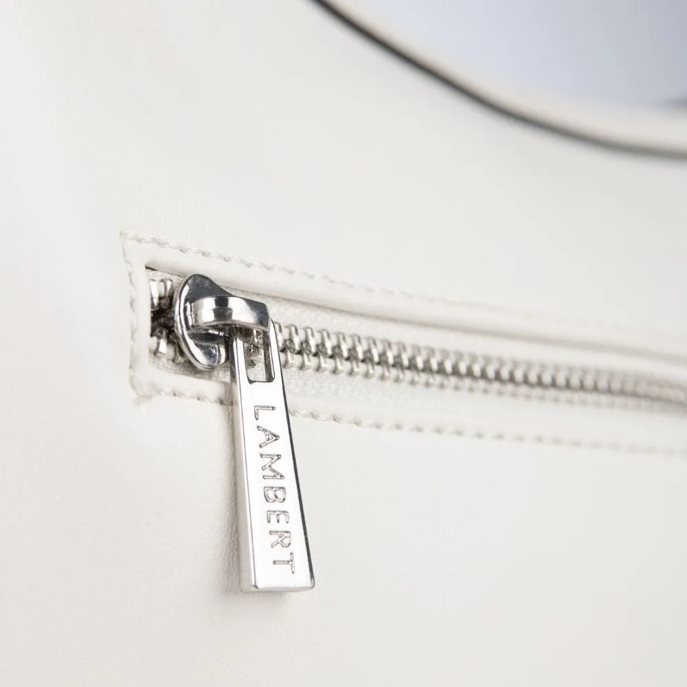 Le Jenny - Sac à main hobo en cuir vegan pearl