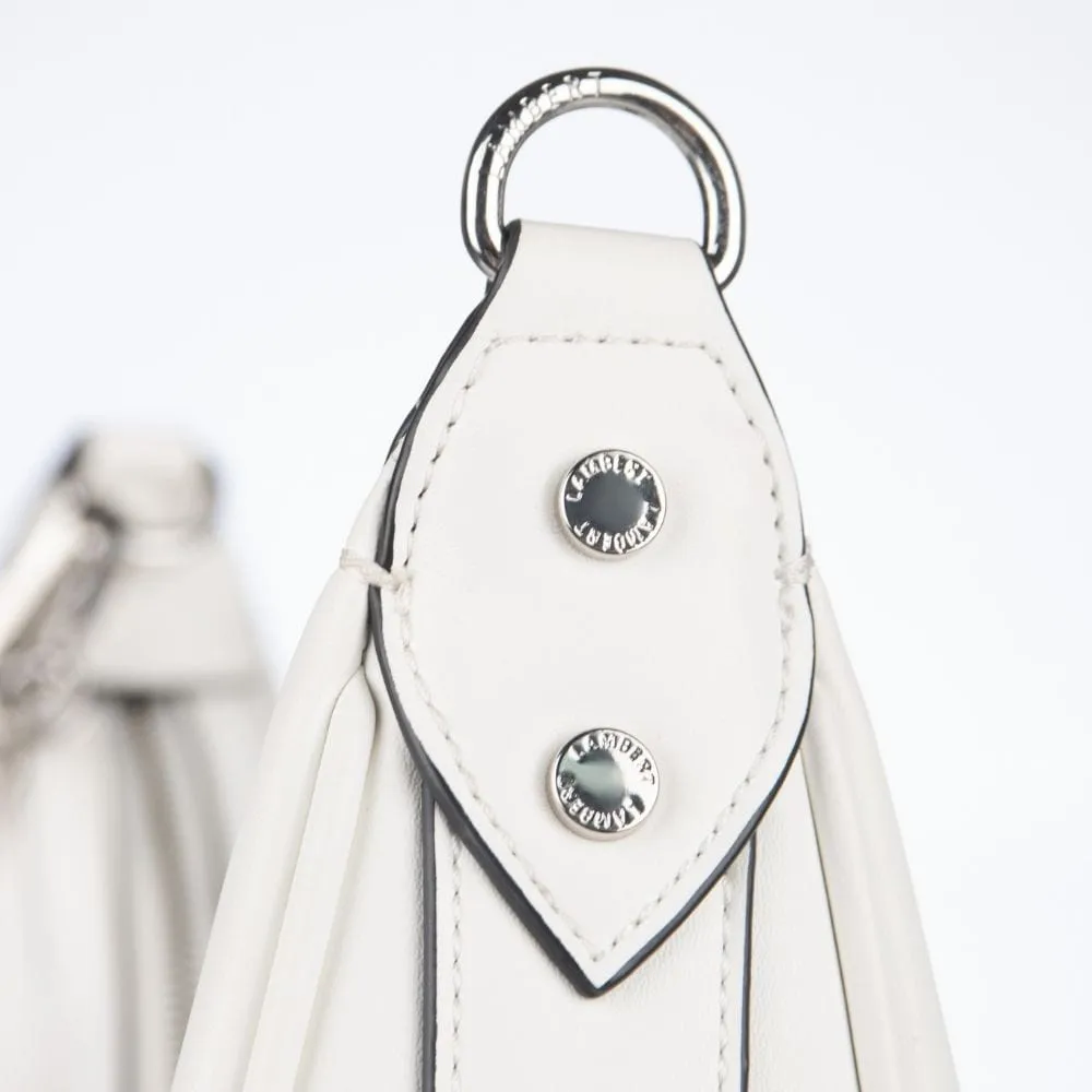 Le Jenny - Sac à main hobo en cuir vegan pearl